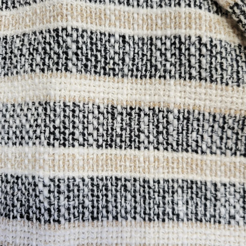 Zara Striped Coat Size Large - Picture 8 of 8